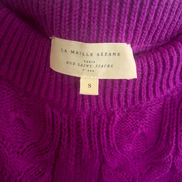 La Maille Sézane Purple Sweater Short - Picture 5 of 5